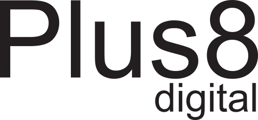 Plus 8 Digital East Sussex Web Design Logo